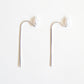 Pearl Threader Earrings - Long Bar