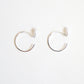 Pearl Threader Earrings - Circle Shape