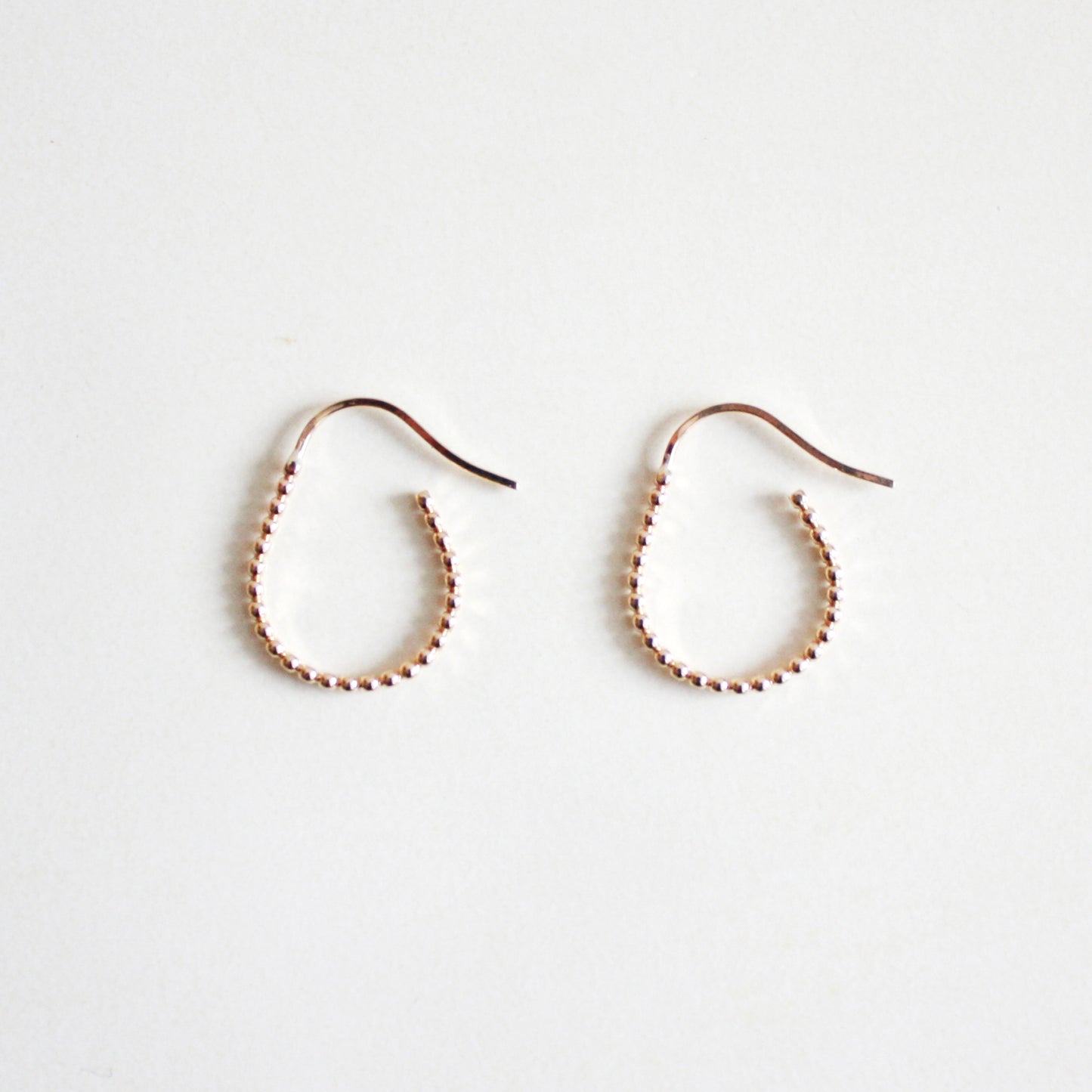 Dot Oval Hoop Earrings - Small