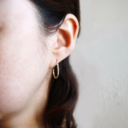 Small Oval Hoop Earrings