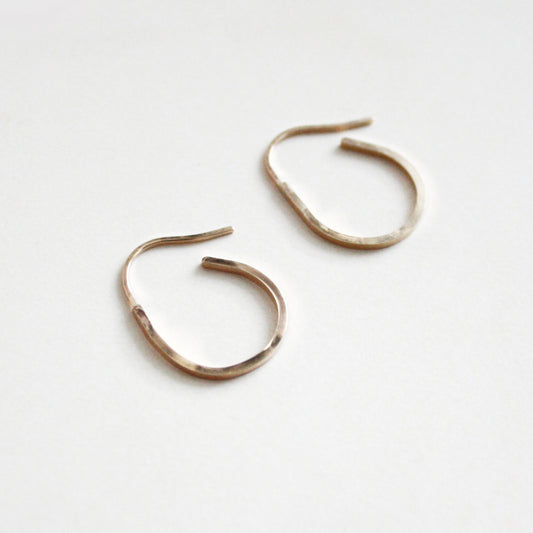 Small Oval Hoop Earrings