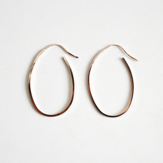 oval hoop earrings