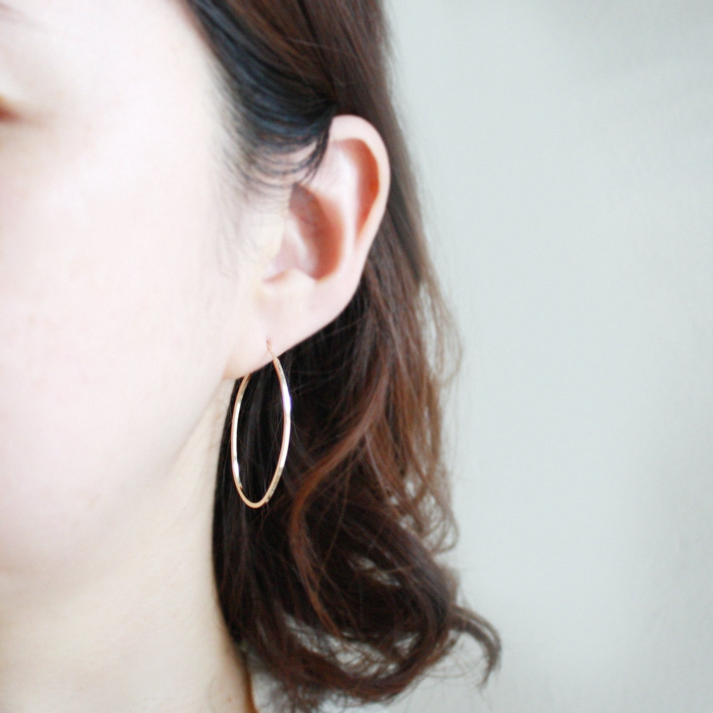 oval hoop earrings