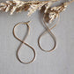 Infinity hoop earrings - gold filled