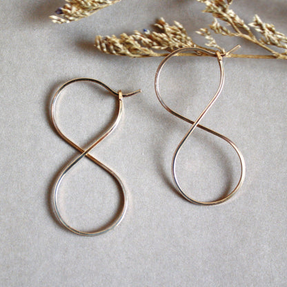 infinity threader earrings