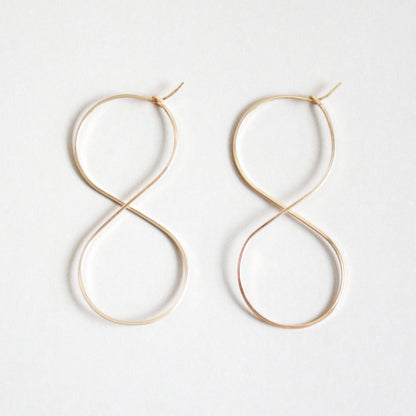 Infinity threader earrings