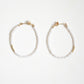 Moonstone Hoop Earrings - Large