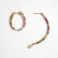 Multicolor Tourmaline Hoop Earrings - Small