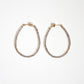 Smoky Quartz Hoop Earrings - Large