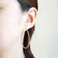 Moonstone Hoop Earrings - Large