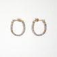 Smoky Quartz Hoop Earrings - Small