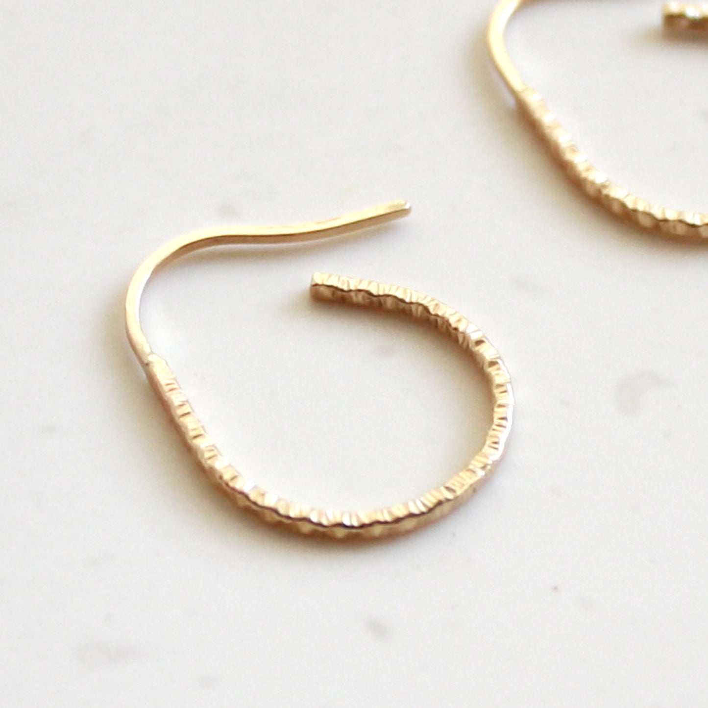 Sparkle Oval Hoop Earrings - Small