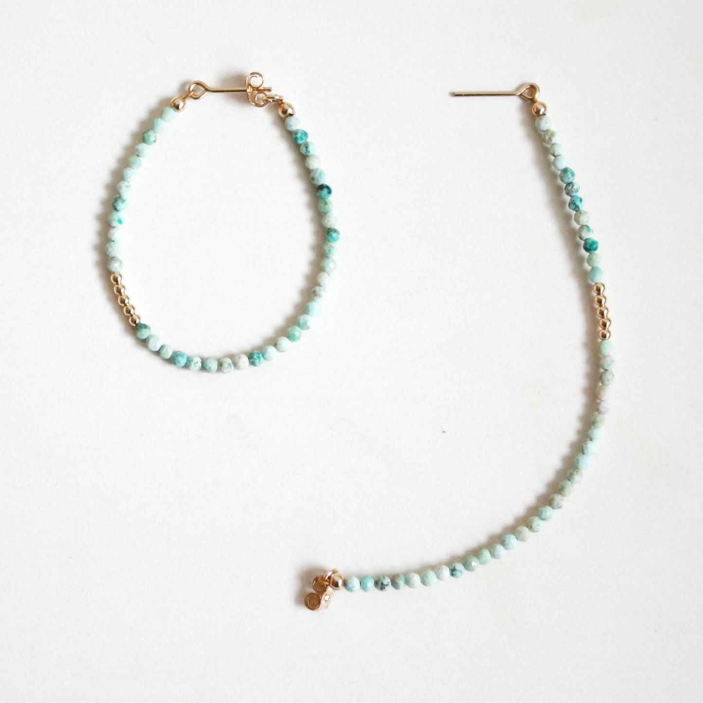 Moonstone Hoop Earrings - Large