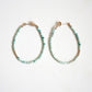 Turquoise Hoop Earrings - Large