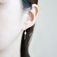 Pearl Threader Earrings - Inverted V