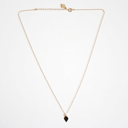 14k Gold Filled Diamond Shaped Charm Necklace