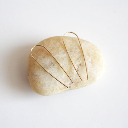 Arc Earrings - Long - 14k Gold Filled