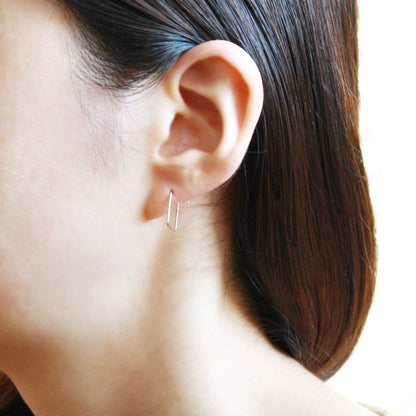 Mini Square Hoop Earrings