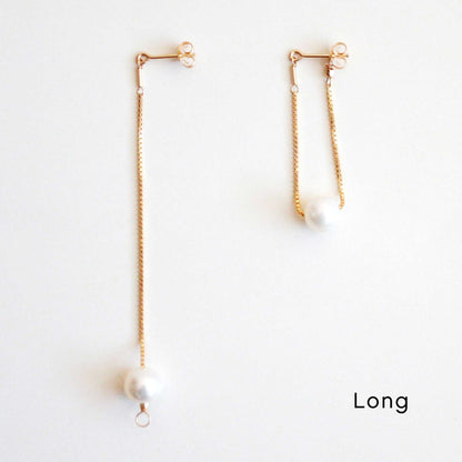 Versatile Dangle Hoop Earrings - Freshwater Pearls